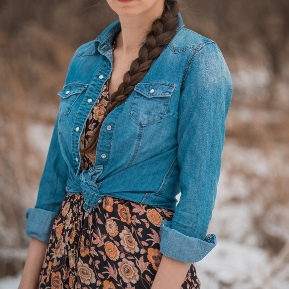 Upcycled Denim Top - Picture 4 of 4